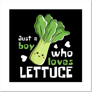 Lettuce Love: Just a Boy Who Loves Lettuce Posters and Art